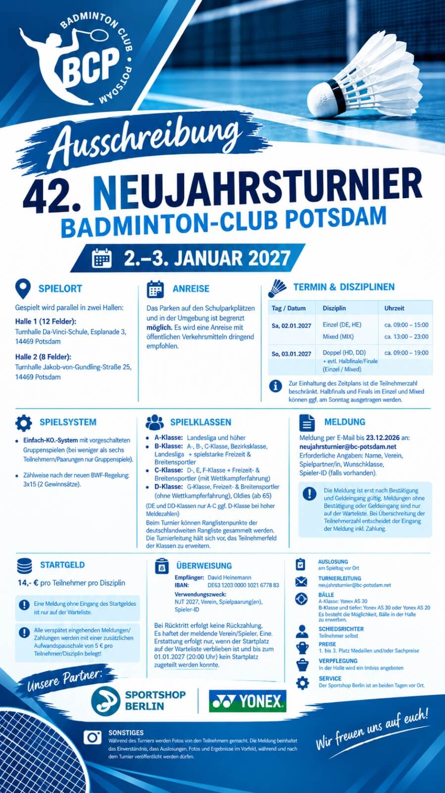 42.NJT Ausschreibung