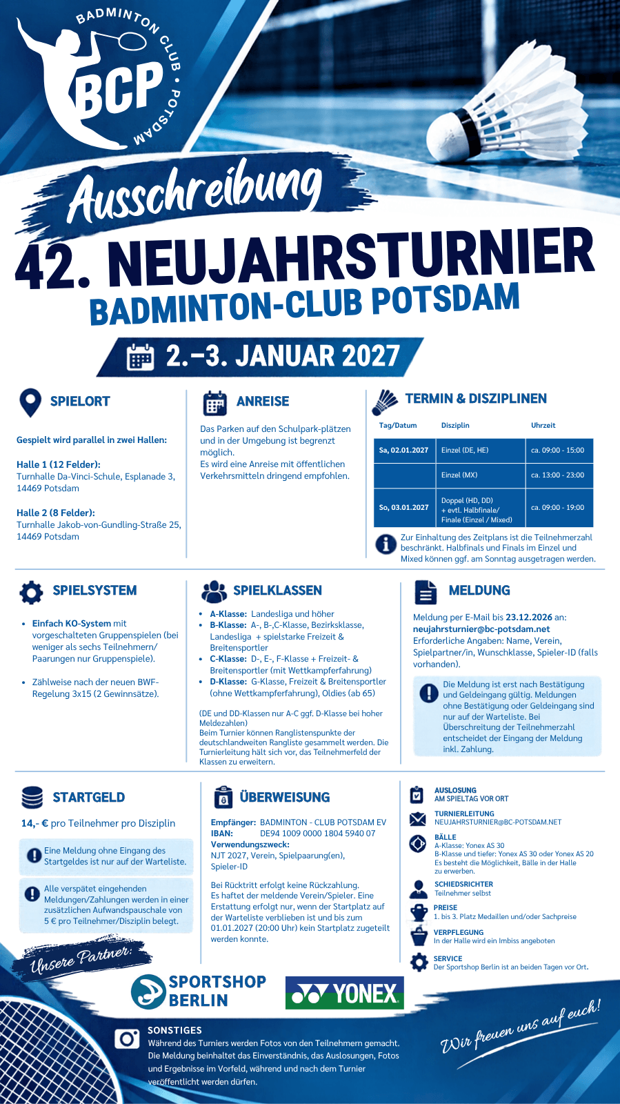 42.NJT Ausschreibung