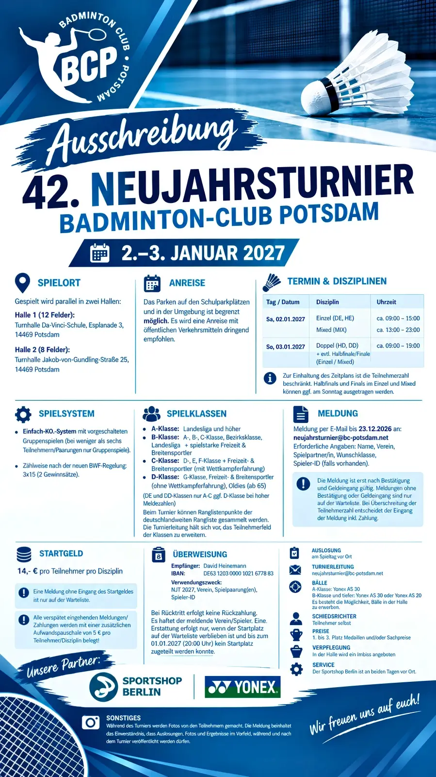 42.NJT Ausschreibung